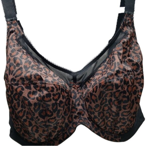 NWOT Goddess Kayla Bra Full Coverage Support Underwire Leopard Print 38J - Picture 14 of 14